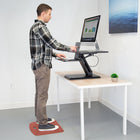 Mount-It! - Tapis anti-fatigue, 18 po x 22 po, Rouge-Idéal pour tout poste de travail assis-debout, cuisine, établi ou tout autre endroit où l'on doit rester debout pendant de longues périodes