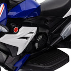 Qaba - Moto pour enfants 6v avec musique, phares, 3 roues - bleu-Trois pneus larges pour l’équilibre et la sécurité 