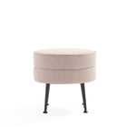 Manhattan Comfort - Bailey pouf moderne du milieu du siècle 18,11" - bleu, gris, avoine, vert sauge avec pieds noirs - lot de 4-18,11 po L x 23 po l x 17,32 po H