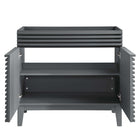 Modway - Render 36" Armoire à coiffeuse de salle de bain - Gris-8