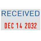 Trodat - Petit timbre dateur 4850 - "Received"-12 années de dates