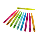 Crayola - Marqueurs rétractables Clicks - Néon - Paquet de 10-PARFAITS EN VOYAGE : Conçus pour la créativité en mouvement, ces marqueurs résistent au dessèchement et sont dotés d'une pointe à clic simple. Ils sont parfaits en voyage et pour les séances d'art spontanées