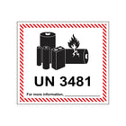 SPC - Étiquette imprimée de manipulation de batterie au lithium - 4,5" x 5" - Paquet de 500-Conformité UN et IATA pour les petits colis qui nécessitent des avertissements de batterie au lithium