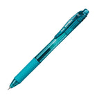 Pentel - EnerGel-X Rétractable Stylo à Encre Gel - (0,5mm) Pointe Aiguille - Encre Turquoise-L’encre EnerGel permet une écriture plus douce que la compétition* (*Testée en interne d’être plus fluide que le principal concurrent sur papier standard).