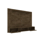 Manhattan Comfort - Centre de divertissement flottant Liberty 70,86 po style milieu du siècle moderne - Brun rustique-Comprend 2 orifices pour la gestion des fils et câbles
