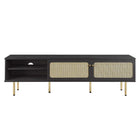 Modway - Cambria 70 po Meuble TV, Noir-Capsules de pied non marquées