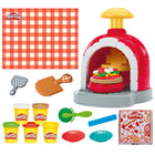 Play-Doh - Coffret Pizza « Stamp & Spin »-Créez une croûte factice : placez la pâte Play-Doh dans le four à pizza et appuyez sur le bouton du dessus pour faire sortir la croûte en la faisant tourner