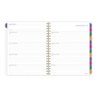 AT-A-GLANCE - Agenda scolaire hebdomadaire/mensuel Badge floral 2026-2027 - 11 po H x 8 1/2 po l - multicolore - bilingue-Format des pages : 11 po H x 8 1/2 po l