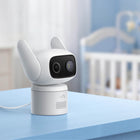 eufy Security - Cam C31 Solo, caméra de sécurité solaire, Blanc-Deux antennes externes pour un enregistrement stable en tout temps : Bénéficiez d’un enregistrement ininterrompu 24h/24 et 7j/7 grâce à deux antennes externes qui assurent une connexion Wi-Fi stable et puissante, même sur de grandes distances. L'alimentation filaire continue garantit que votre caméra reste toujours opérationnelle afin de capturer chaque instant et de favoriser votre sécurité en permanence