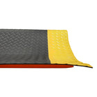 Edgewood - Tapis Foam Fusion Anti-Fatigue Avec Surface Laminée à Motifs De Losange - 3 pi l x 5 pi L x 5/8 po P - Noir/Jaune-Parfait pour les postes de travail, les établis, les entrepôts, les lignes d'assemblage, les machines