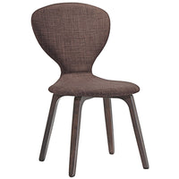 Modway - Tempest Restauration Fauteuil d’appoint - Brun noyer-Chaise à manger vintage moderne