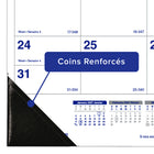 Blueline - 2027 Calendrier sous-main mensuel Net Zero Carbon - 22 po x 17 po - bilingue-Bilingue : anglais et français