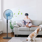 HOMCOM - Ventilateur sur pied 51 po H avec tête inclinée et minuterie pour chambre - noir-Fonction d'oscillation à 85 degrés dirige précisément le flux d'air là où vous en avez besoin 