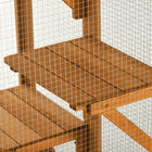 PawHut - Enclos extérieur pour chat Catio - 71 po L x 31,5 po l x 44 po H - orange-Assemblage requis