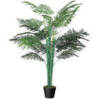Outsunny - Palmier tropical artificiel 5 pi avec feuilles réalistes - vert-Belle plante artificielle au design de palmier 