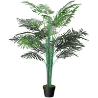 Outsunny - Palmier tropical artificiel 5 pi avec feuilles réalistes - vert-Belle plante artificielle au design de palmier 