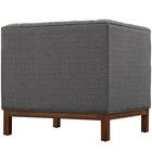 Modway - Panache Tissu rembourré Fauteuil - Gris-Tissu finement rembourré