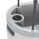 Permasteel - Jardinière à arrosage automatique avec supports de fixation - blanc-Treillis métallique