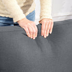 HOMCOM - Canapé loveseat avec ressorts ensachés - gris charbon-Disponible en canapé trois places, canapé deux places ou fauteuil pour une installation harmonieuse 