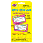 Cartes de défi du quiz sur les temps bibliques TREND -Leur taille pratique les rend idéales pour les cours, la maison et les voyages. Cartes durables et non transparentes.