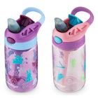 Contigo - Bouteilles d’eau antifuites pour enfants Aubrey, 414 mL (14 oz), paquet de 2, orchidée lapin-licorne et crème à la fraise-Prenez et partez : La poignée robuste est confortable pour les mains des tout petits