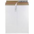 JAM Paper - Pochettes d'expédition rigides pour photos autoscellantes, 11 po x 13 1/2 po, blanc, paq./10-Blanc