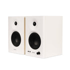 Edifier - MR4 - True Sound Monitoring avec entrée multiconnection - Blanc-Basculez entre le mode moniteur pour une surveillance audio précise pendant la production musicale et le mode musique pour profiter d'une écoute quotidienne décontractée et d'une détente, répondant à différents besoins avec un simple bouton de commande