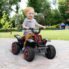 Qaba - Quad ATV 4 roues 6V pour enfants avec phares - noir-Équipé de 2 phares LED pour plus de plaisir