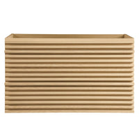 Modway - Render Support mural de 36" Armoire de toilette de salle de bain (lavabo non inclus) - Chêne-Vanité moderne du milieu du siècle