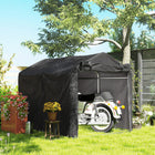 Outsunny - Tente de rangement de jardin 7 pi x 5 pi-Tissu PE imperméable et résistant aux UV pour une durabilité accrue  
