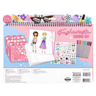 Fashion Angels - Coffret Fashionista avec Carnet de Croquis et Marqueurs-STIMULE LA CRÉATIVITÉ ET LES TALENTS ARTISTIQUES – Des heures de plaisir créatif avec ce portfolio de design de mode pour enfants. 4 pages de pochoirs amovibles permettent de créer différentes tenues et styles. Pour finaliser chaque look, ajoutez couleurs et ombres avec les 10 marqueurs fournis !