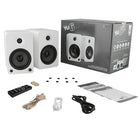 Kanto – Haut-parleurs étagères amplifiés YU6 avec Bluetooth et pré-ampli phono, blanc mat-Les haut-parleurs Kevlar de 5,25 po et les haut-parleurs d'aigus à dôme en soie de 1 po offrent des aigus cristallins et des médiums équilibrés à merveille