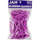 JAM Paper - Élastiques durables - taille 64 - violets - Paquet de 100-Couleur : violet | Élastiques élastiques colourés