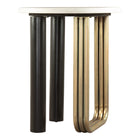 Zuo - Elyn Table d’appoint - Multicolore-Dessus rond en marbre apportant sophistication et élégance intemporelle