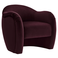 Modway - Compose Performance Velvet Chaise d’accent - Mûrier-Chaise d’accent polyvalente