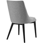 Modway - Viscount Tissu Chaise à manger - Gris clair-Tissu fin en polyester