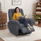 HOMCOM - Fauteuil inclinable électrique avec siège rembourré et ports USB - gris foncé-Réglage progressif à 120° pour une détente personnalisée   