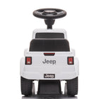Freddo - Jeep Rubicon Pied au Sol Porteur pour Tout-Petits Blanc-Rangement pratique : Comprend un espace de rangement sur le siège pour les jouets et les collations, idéal pour les tout-petits toujours en mouvement