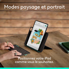 Logitech - Étui-clavier Flip Folio pour iPad 11/13 Pro (M4/M5) Air 13/11 (M2/M3/M4) - Graphite-Coupler plusieurs dispositifs : Couplage Bluetooth pour iPhone et bien plus encore ; fonctionnement multitâche sur trois dispositifs avec un clavier ; basculement sur simple pression d'un bouton	