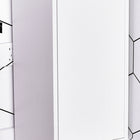 HOMCOM - Armoire de rangement de salle de bain mince avec deux portes et étagère réglable - blanc-Couleur : Blanc   