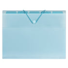 Staples - Chemise extensible verticale à cinq pochettes, format lettre, bleu-Les cinq onglets facilitent l’accès à tous les documents