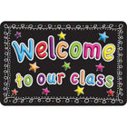 Ashley Productions - The Original Fun Mat - Tapis de Bienvenue - 15 -5" x 23 -5" - Bienvenue dans Notre Classe-Mesure et conception : Le tapis de bienvenue dans notre classe mesure 15,5 po x 23,5 po.