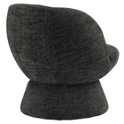 Modway - Vesta Tissu chenille Rembourré Chaise pivotante - Noir de carbone-Glissières de plancher sans marquage