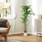 HOMCOM - Arbre dracaena artificiel 5 pi pour décoration intérieure - vert-Matériau : PEVA, plastique, ciment, PP 