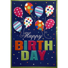 Rosedale Gold - Cartes de souhaits Fête avec enveloppes – 5-1/2 po x 8 po – Ballons imprimés – paquet de 6-Cartes de souhaits qualité boutique
