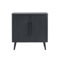 Manhattan Comfort - Jodie 31,1 po Buffet d’Appoint Style Mid-Century Modern - Gris Charbon-Buffet d’appoint style milieu du siècle parfait pour le bureau à domicile, la chambre d’enfant, le salon et la chambre à coucher