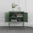 Manhattan Comfort - Ava 23,6 po Buffet Moderne d’Appoint - Vert-Lignes épurées et silhouette minimaliste, parfait pour les espaces contemporains et transitionnels