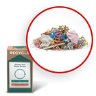 TerraCycle - Papier d'emballage et déchets cadeaux - Zero Waste Box- Petite-Veuillez nous envoyer tout type de papier d'emballage, de ruban, de nœuds, de papier de soie ou de fournitures de fête telles que des guirlandes et des confettis.