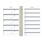 Blueline - Agenda Scolaire Hebdomadaire/Mensuel - 8 po H x 5 po l - Motif Nautique - Anglais-Jours fériés