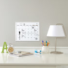 Quartet - Tableau calendrier blanc effaçable à sec,  11 po l x 14 po H-Son design moderne et épuré s'intègre harmonieusement à tout décor ou espace de travail